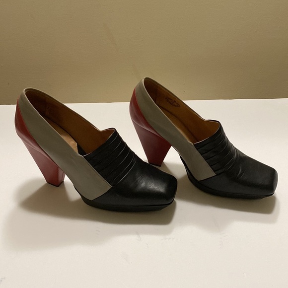 John Fluevog Rare Color Block Leather Shoes. - Picture 5 of 14